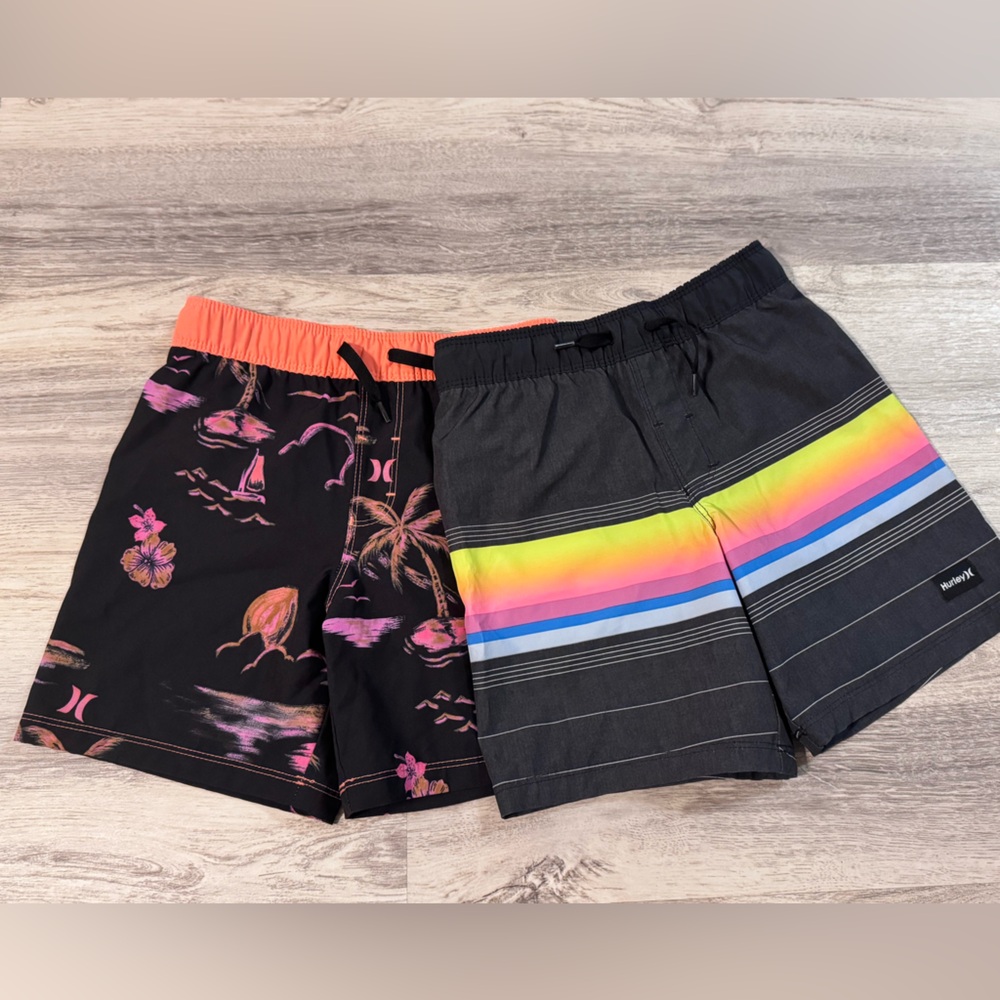 Hurley Boys 5/6 - 2 Trunk Bundle of Swim Shorts